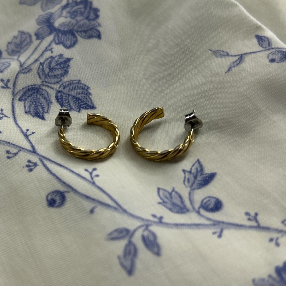 Elegant Braided Hoop Earrings